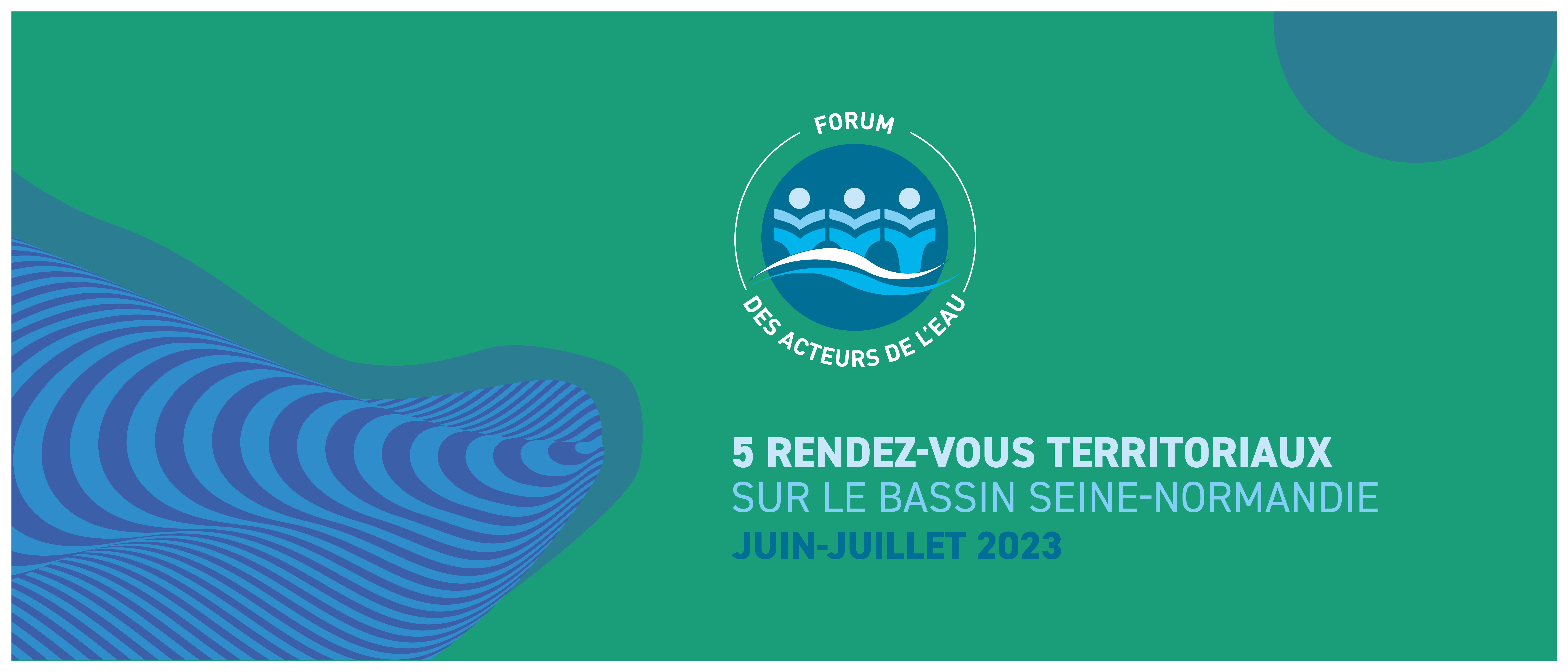 vignette bleue et verte avec logo du forum des acteurs de l'eau 